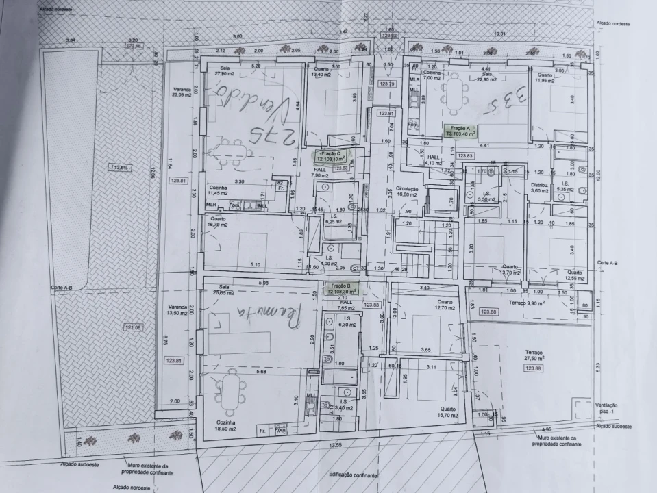 Apartamento T3 para Venda em Nazare Planta 4