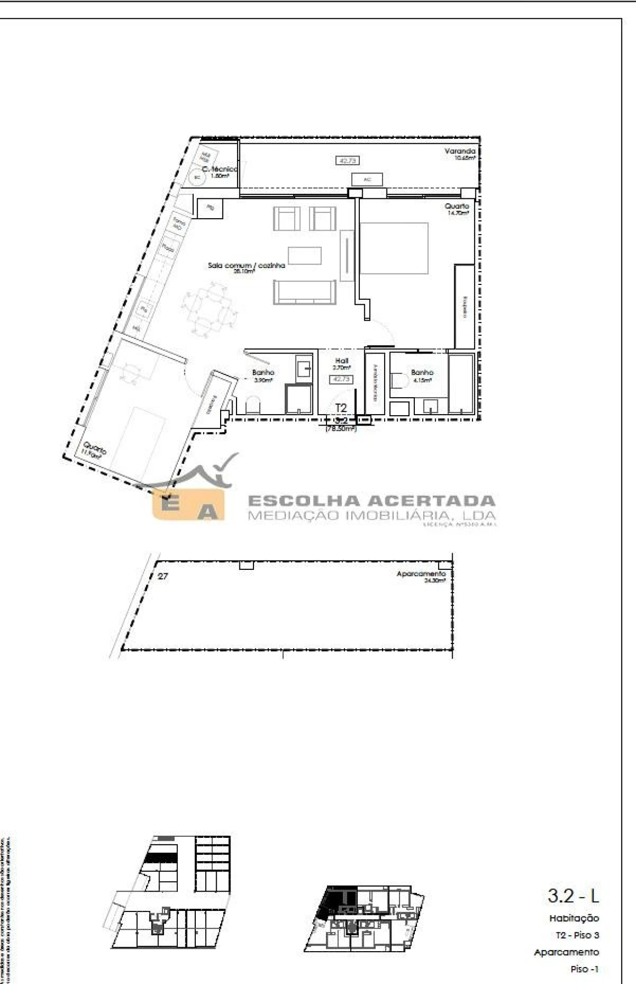 Apartamento T2 para Venda em Gulpilhares e Valadares Foto 14