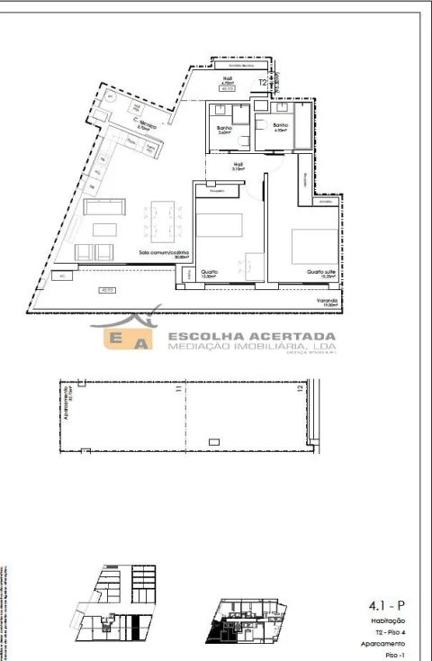 Apartamento T2 para Venda em Gulpilhares e Valadares
