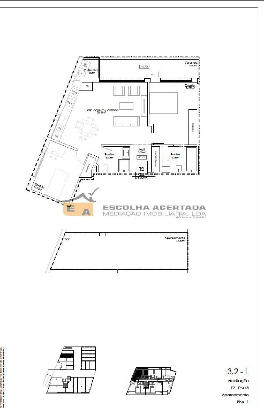 Apartamento T2 para Venda em Gulpilhares e Valadares Foto 14