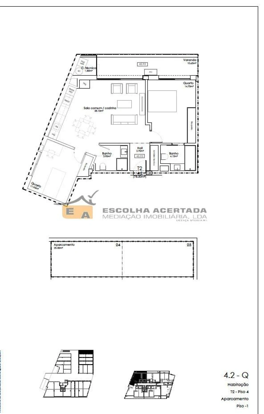 Apartamento T2 para Venda em Gulpilhares e Valadares Foto 20