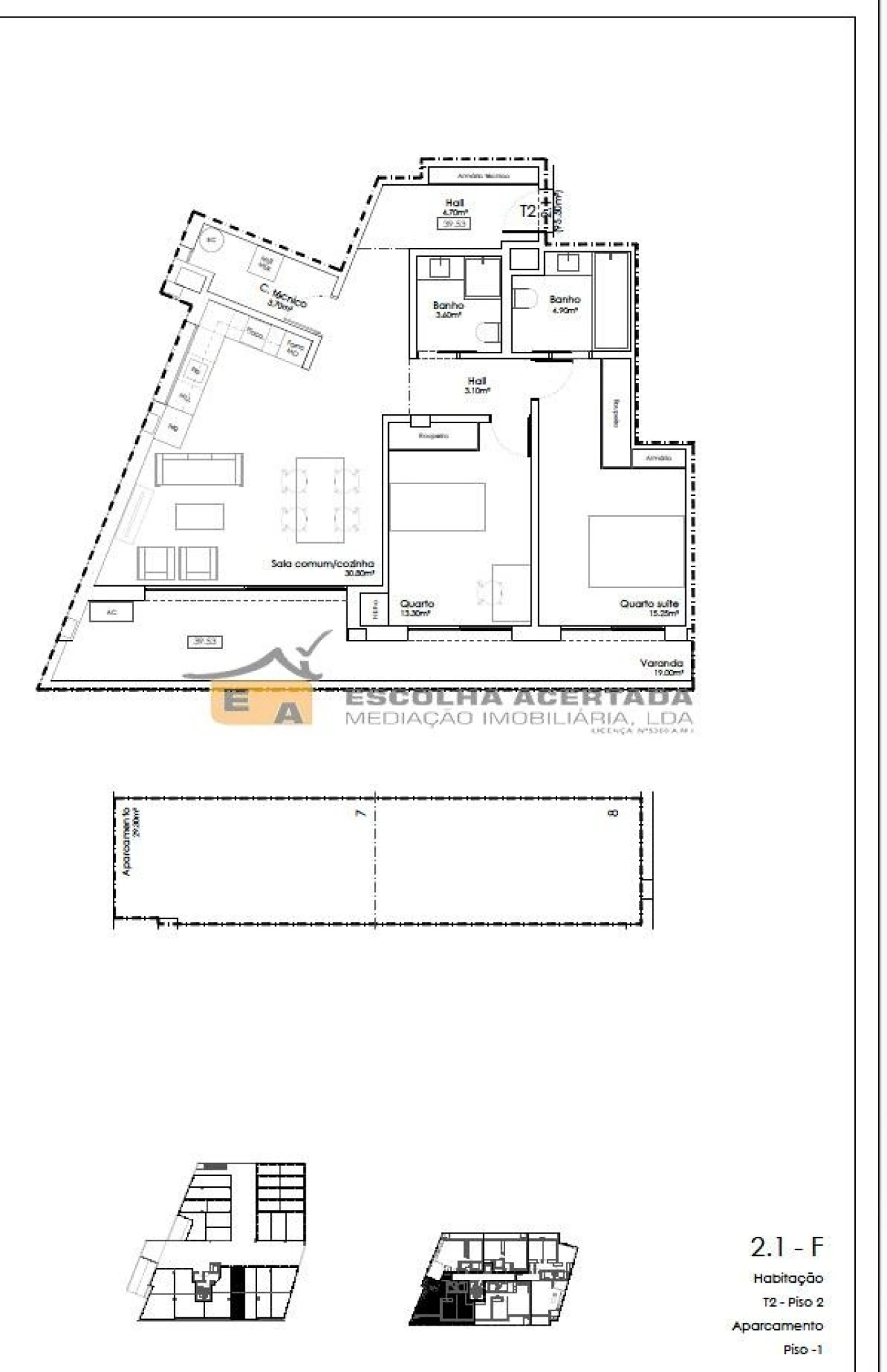 Apartamento T2 para Venda em Gulpilhares e Valadares Foto 19