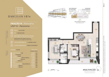 Apartamento T2 para Venda em Santo Antonio