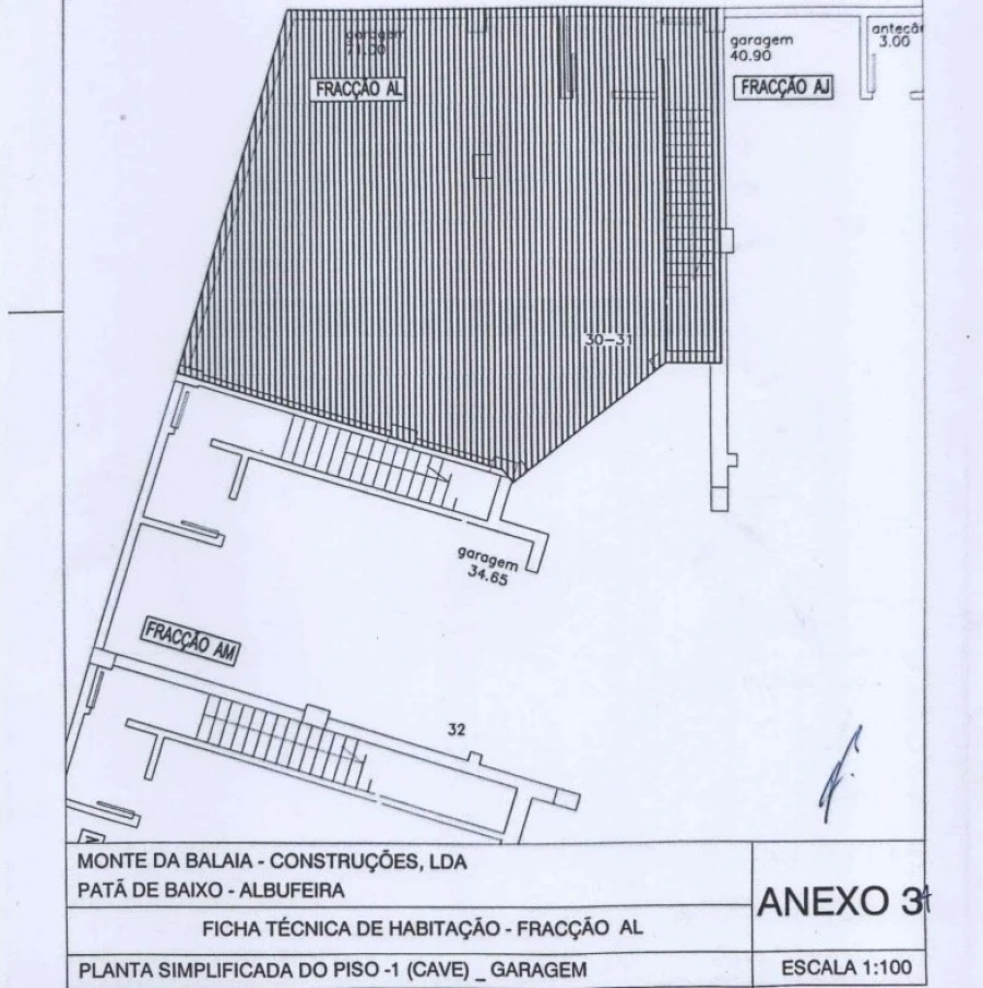 Moradia T3 para Venda em Albufeira e Olhos de Água Planta 1