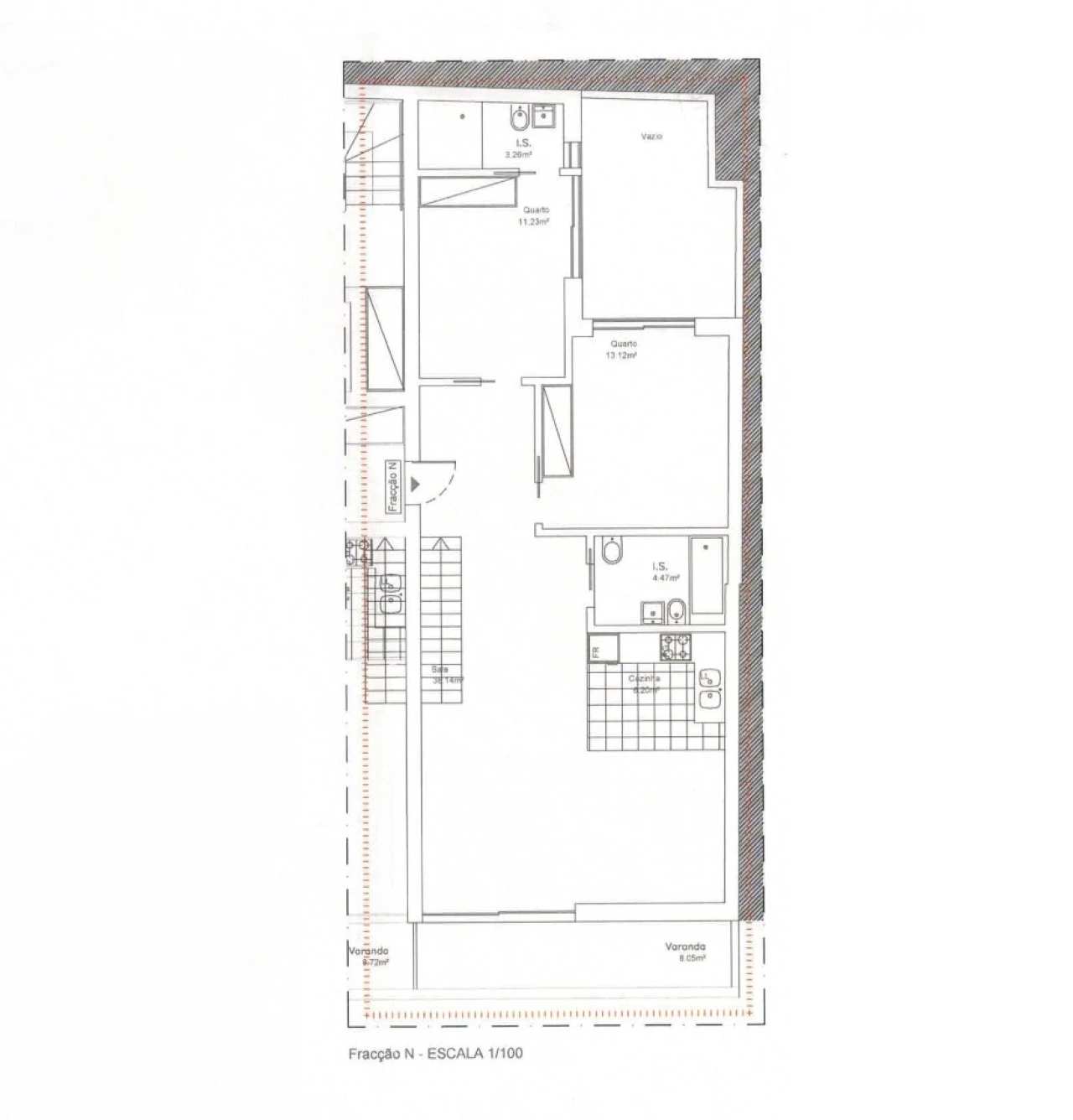 Apartamento T4 para Venda em Monte Gordo Planta 2