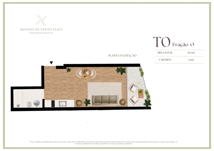 Apartamento T0 para Venda em Matosinhos e Leça da Palmeira Planta 1