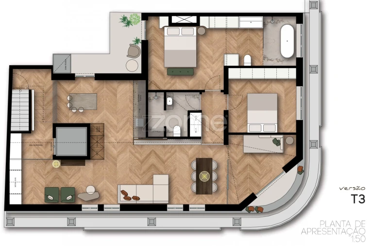 Apartamento T3 para Venda em Avenidas Novas Foto 25