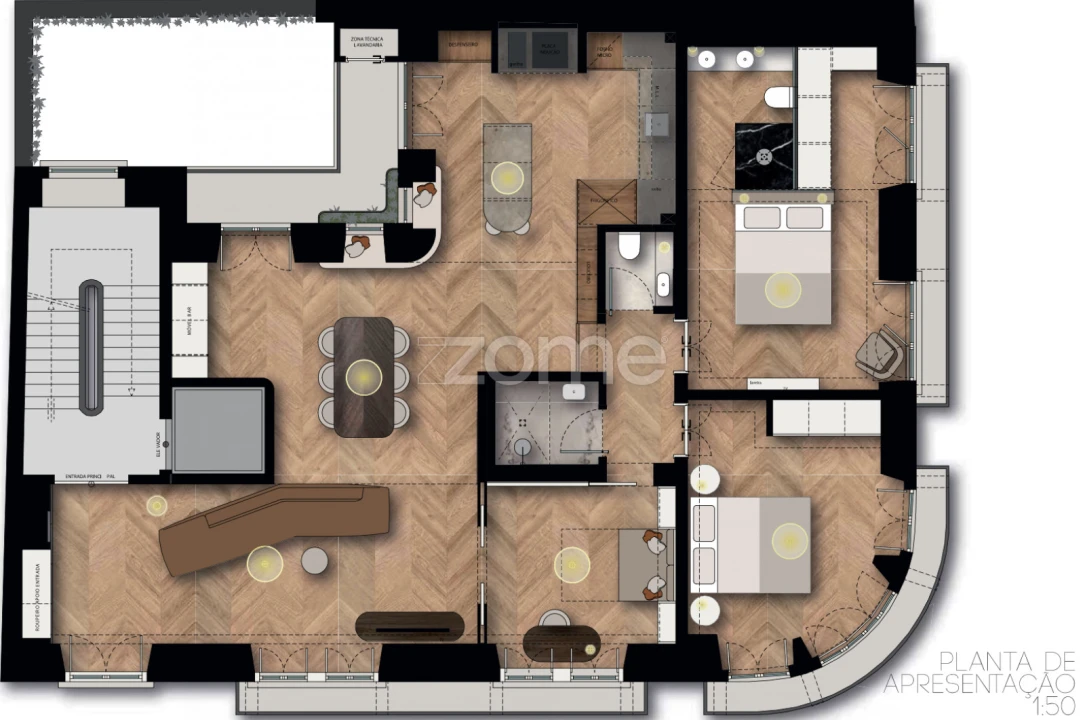 Apartamento T3 para Venda em Avenidas Novas Foto 28