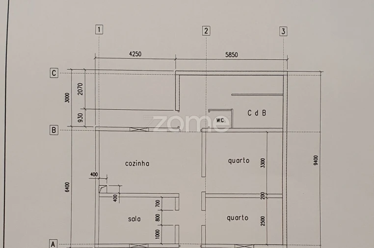 Moradia T2 para Venda em Longueira/Almograve Planta 1
