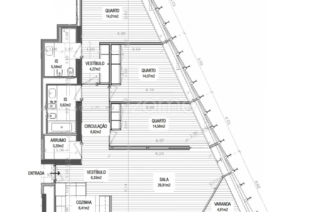 Apartamento T2 para Venda em Areeiro Foto 8