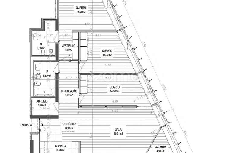 Apartamento T2 para Venda em Areeiro Foto 8