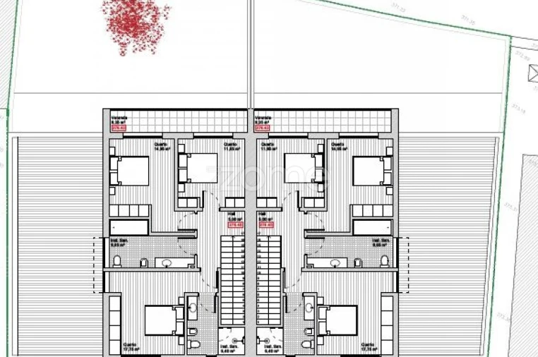 Moradia T3 para Venda em Macieira da Lixa e Caramos Planta 1