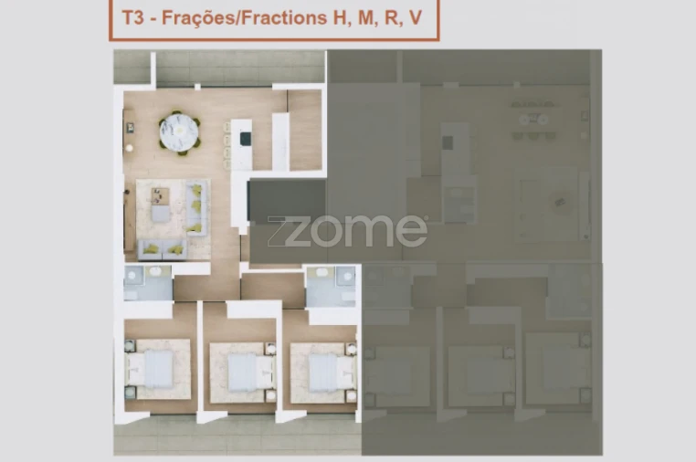 Apartamento T3 para Venda em Margaride, Várzea, Lagares, Varziela, Moure Foto 15