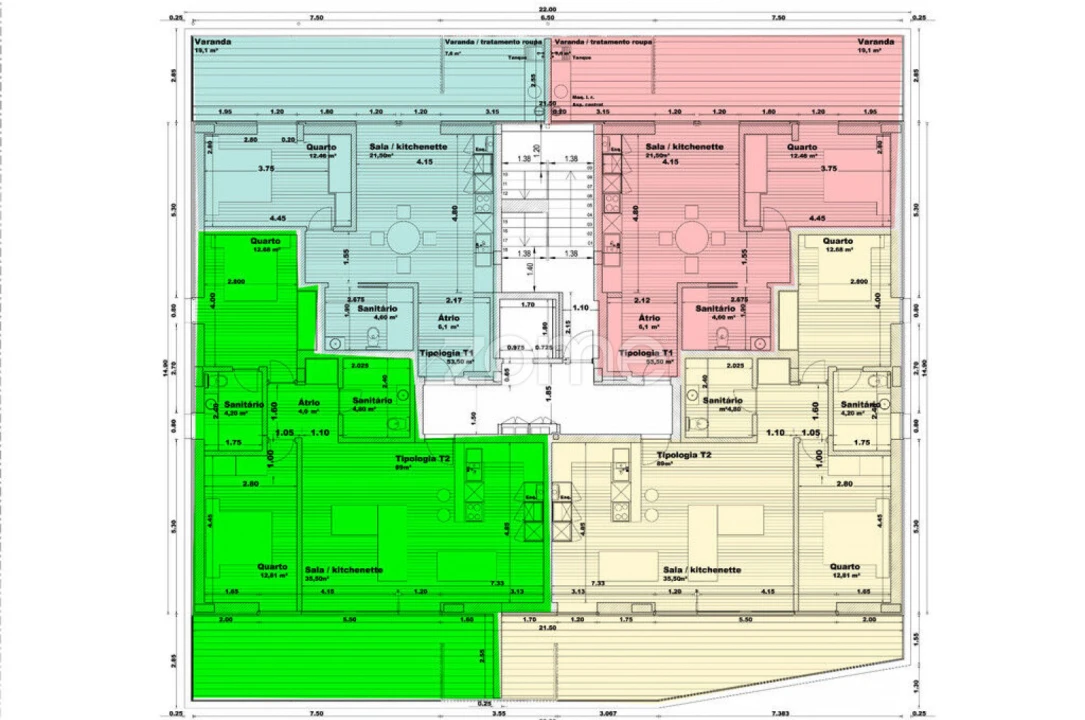 Apartamento T2 para Venda em Beduído e Veiros Foto 11