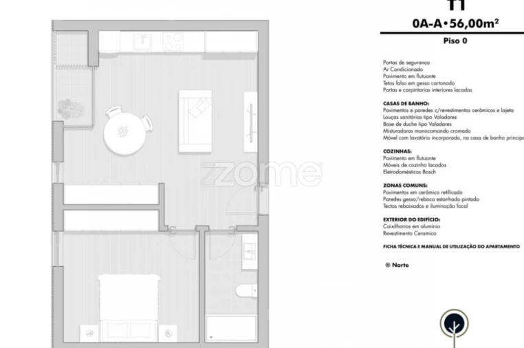 Apartamento T1 para Venda em Gafanha da Boa Hora Foto 12