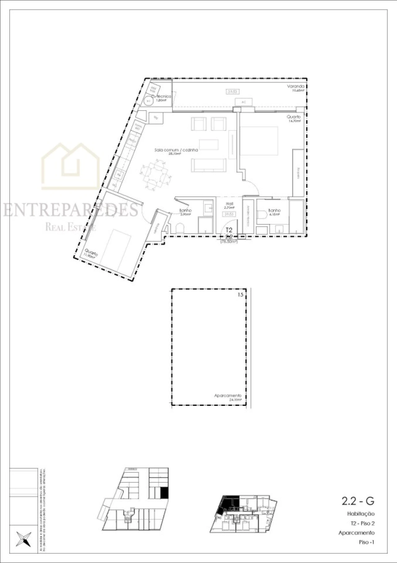 Apartamento T2 para Venda em Gulpilhares e Valadares Foto 14