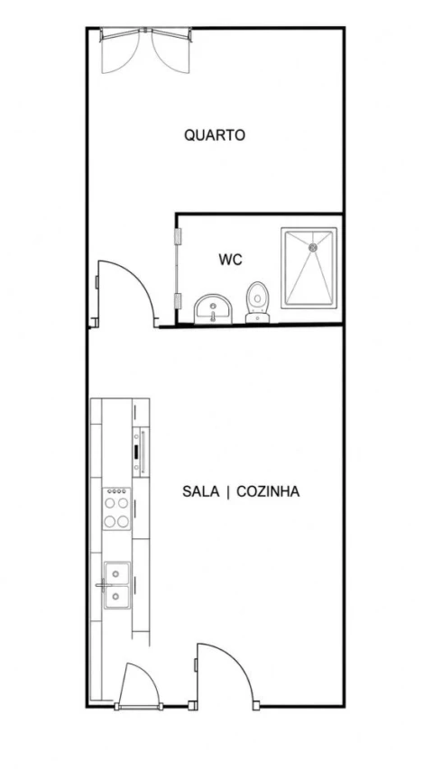 Apartamento T1 para Venda em Nossa Senhora da Conceição, São Brás dos Matos, Juromenha