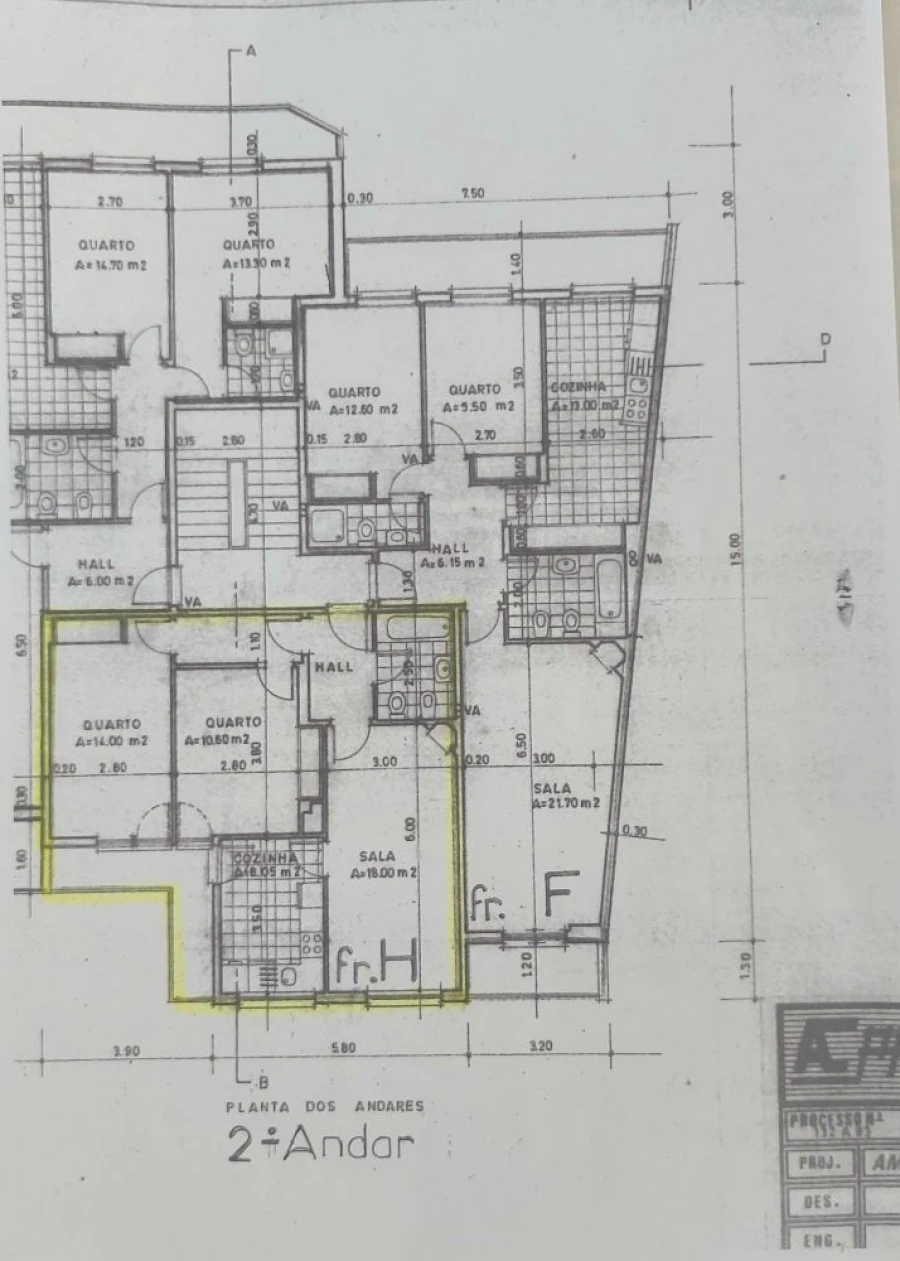 Apartamento T2 para Venda em Gafanha da Nazaré Planta 1