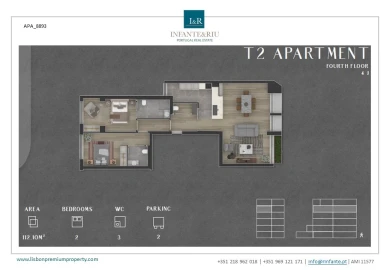 Apartamento T2 para Venda em Avenidas Novas