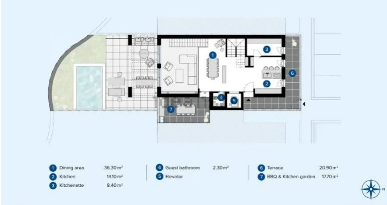 Moradia T4 para Venda em Santa Barbara de Nexe Planta 4