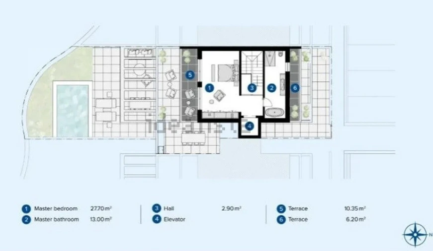 Moradia T4 para Venda em Santa Barbara de Nexe Planta 1