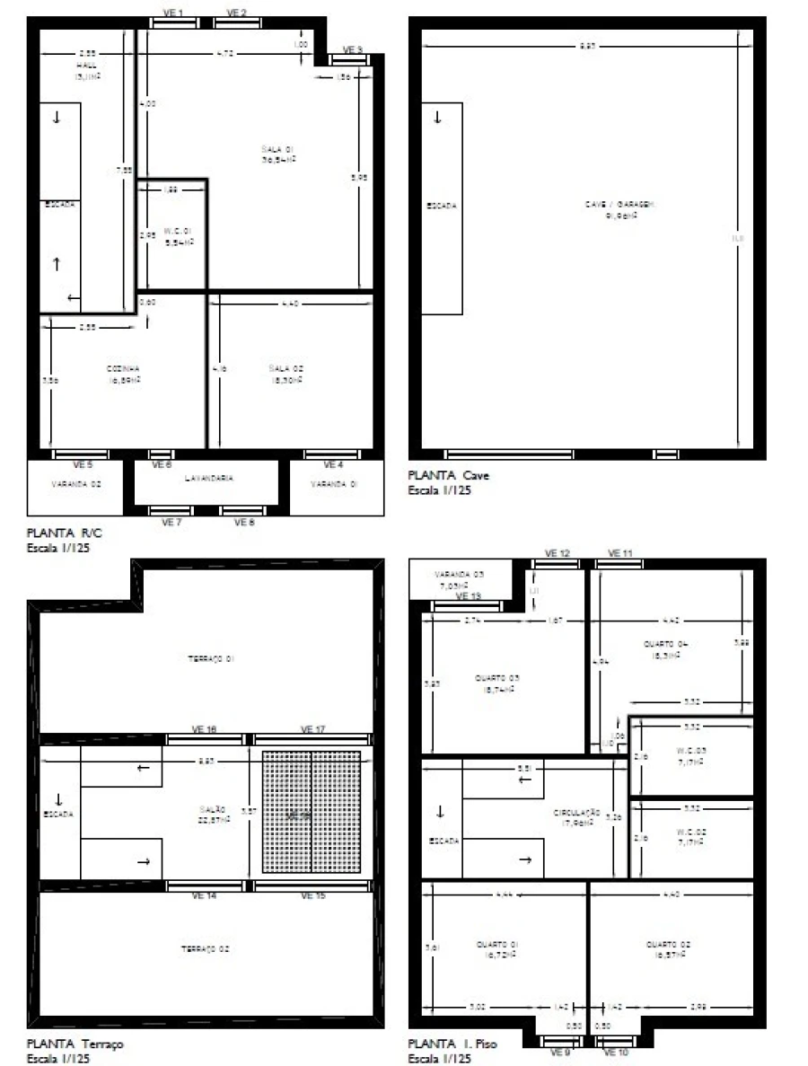 Moradia T4 para Venda em Darque Planta 1