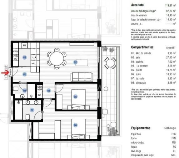 Apartamento T2 para Venda em Canidelo Foto 13