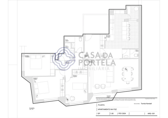 Apartamento T3 para Venda em Aldoar, Foz do Douro e Nevogilde Foto 28