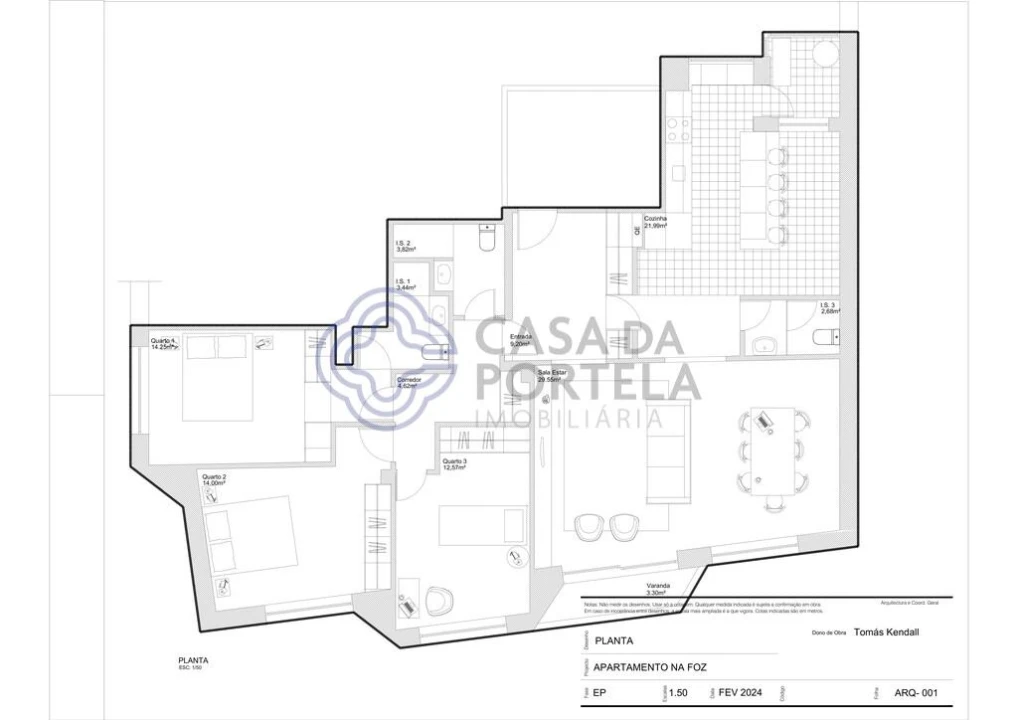 Apartamento T3 para Venda em Aldoar, Foz do Douro e Nevogilde Foto 28