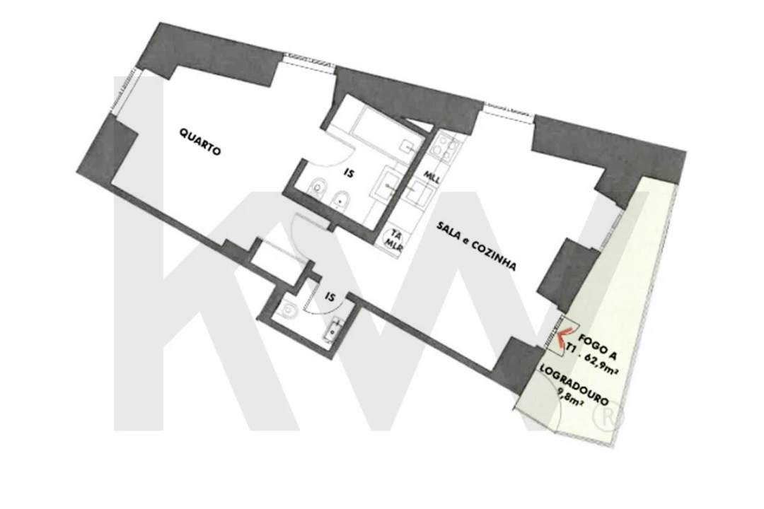 Apartamento T1 para Venda em Olivais Foto 23