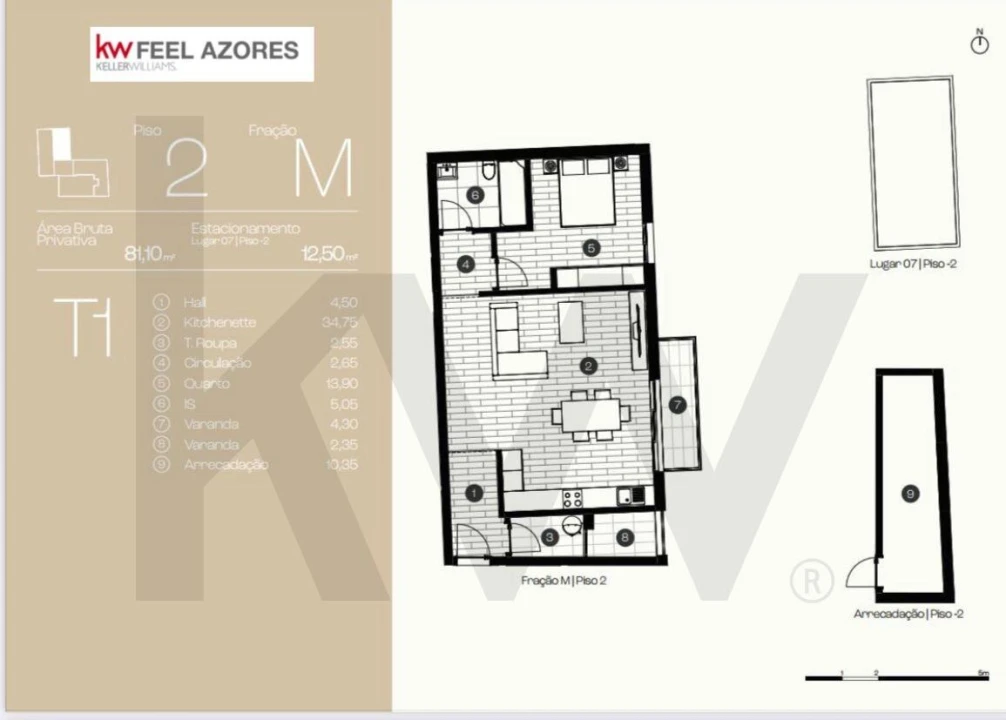 Apartamento T1 para Venda em Ponta Delgada (São José) Foto 5
