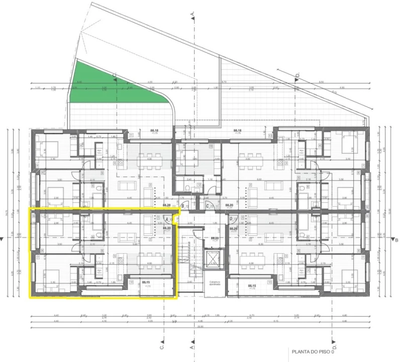 Apartamento T2 para Venda em Pombal Planta 2