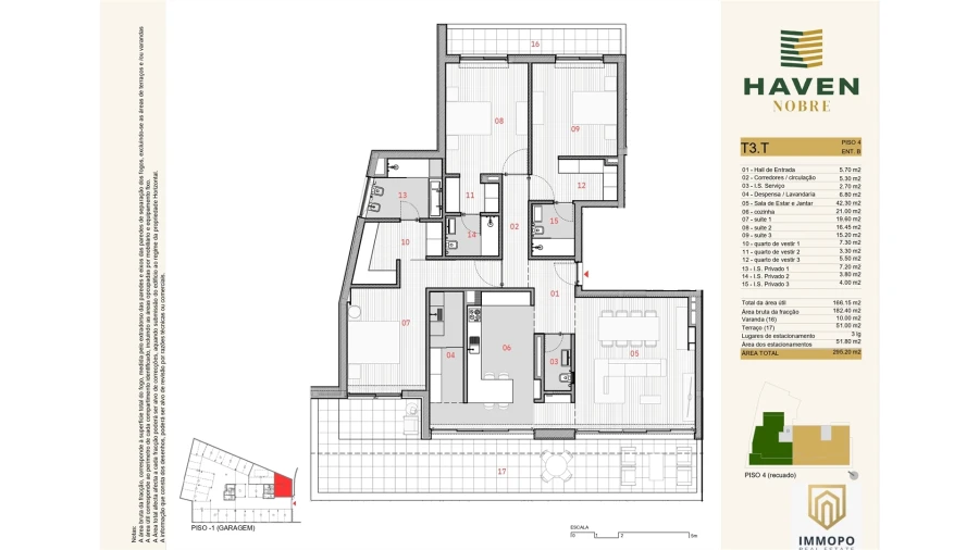 Apartamento T3 para Venda em Silvares, Pias, Nogueira e Alvarenga Planta 1