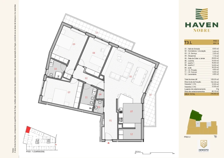 Apartamento T3 para Venda em Silvares, Pias, Nogueira e Alvarenga Foto 11