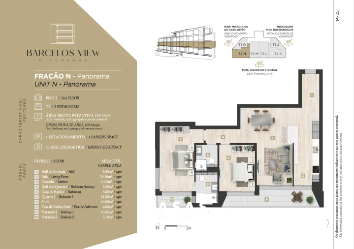 Apartamento T2 para Venda em Santo Antonio Foto 24
