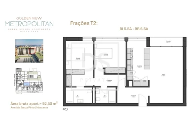 Apartamento T2 para Venda em Matosinhos e Leça da Palmeira