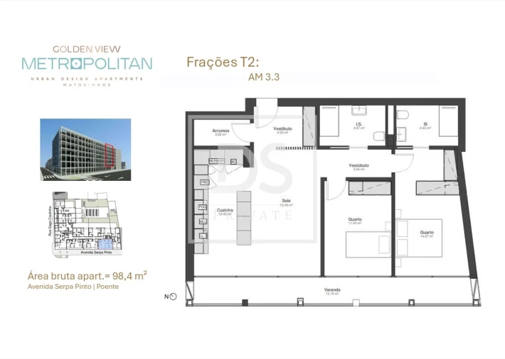 Apartamento T2 para Venda em Matosinhos e Leça da Palmeira Foto 8