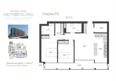 Apartamento T2 para Venda em Matosinhos e Leça da Palmeira