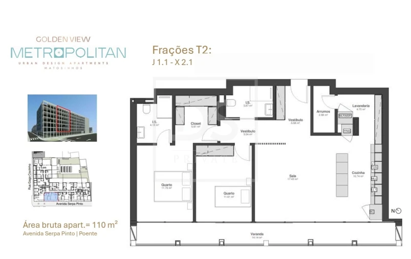 Apartamento T2 para Venda em Matosinhos e Leça da Palmeira Foto 8