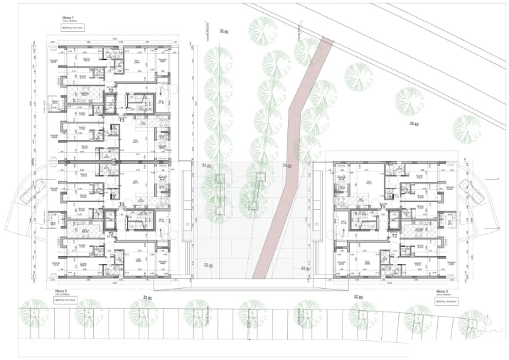 Apartamento T3 para Venda em Montijo e Afonsoeiro Planta 1
