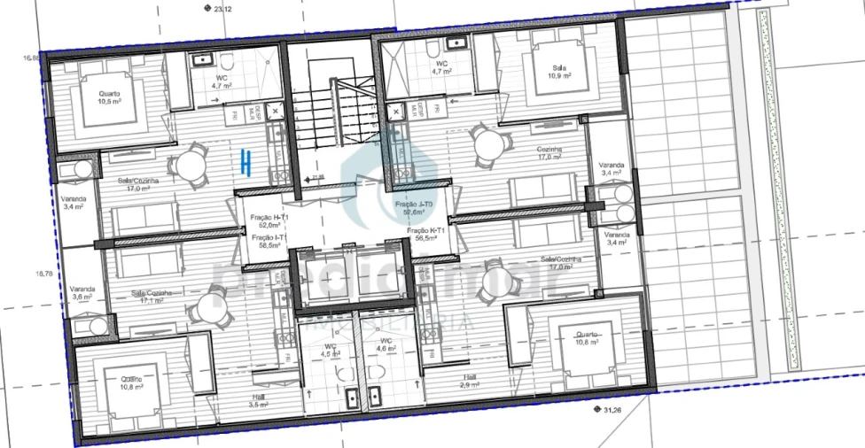 Apartamento T1 para Venda em Matosinhos e Leça da Palmeira Planta 1