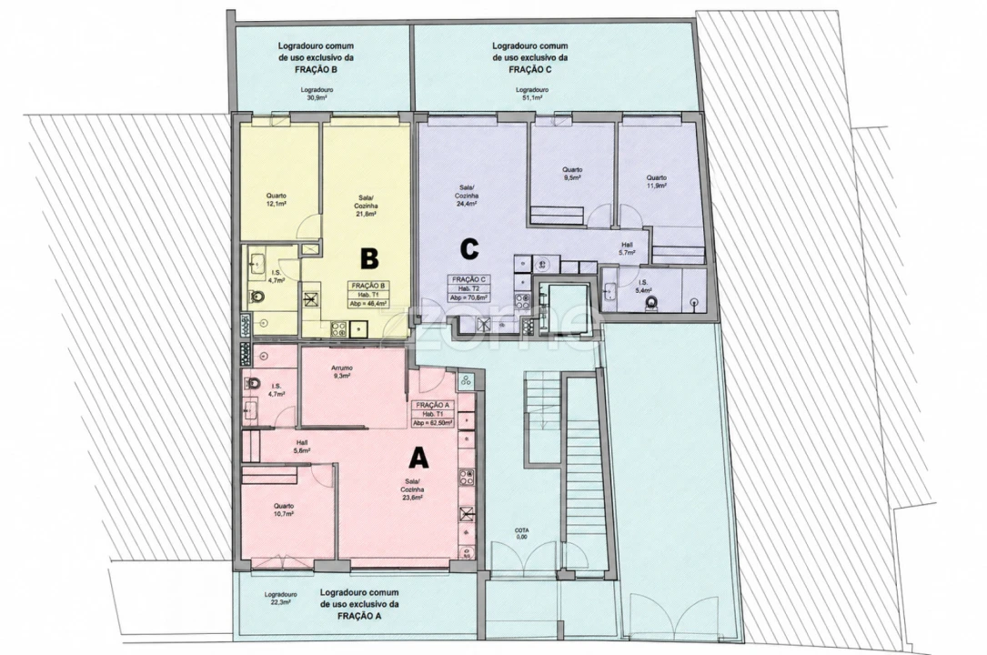 Apartamento T2 para Venda em Ramalde Foto 12