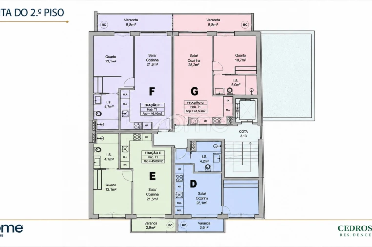 Apartamento T1 para Venda em Ramalde Planta 1