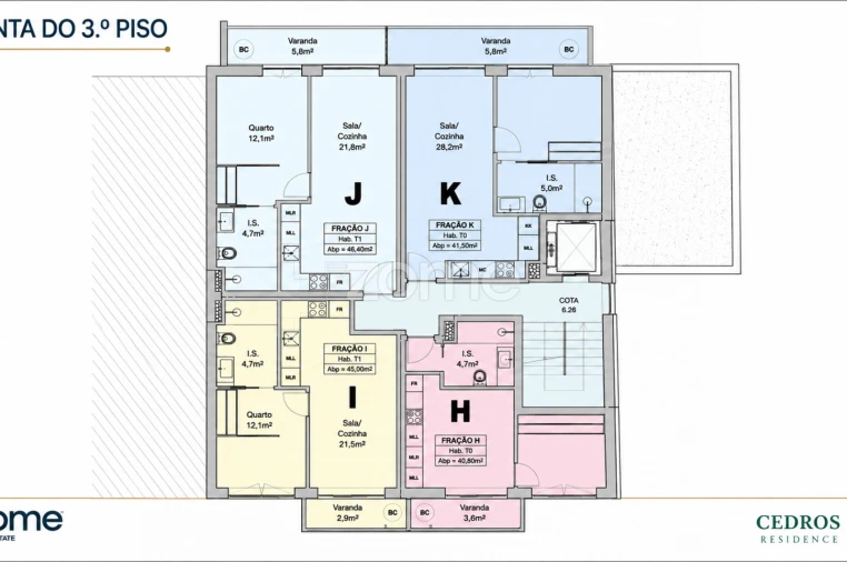 Apartamento T1 para Venda em Ramalde Planta 1