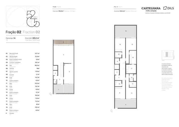 Apartamento T4 para Venda em Aldoar, Foz do Douro e Nevogilde Planta 1