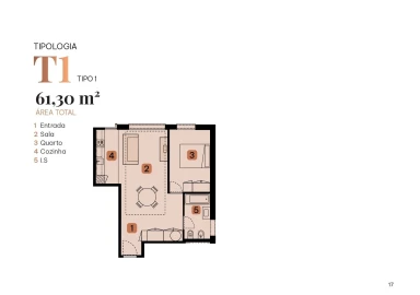 Apartamento T1 para Venda em Campanhã