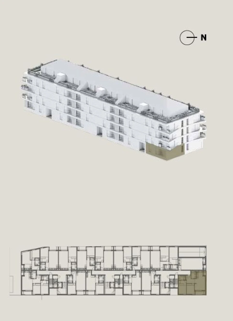 Apartamento T2 para Venda em Glória e Vera Cruz Planta 1