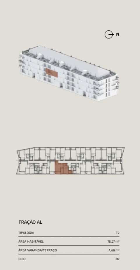 Apartamento T2 para Venda em Glória e Vera Cruz