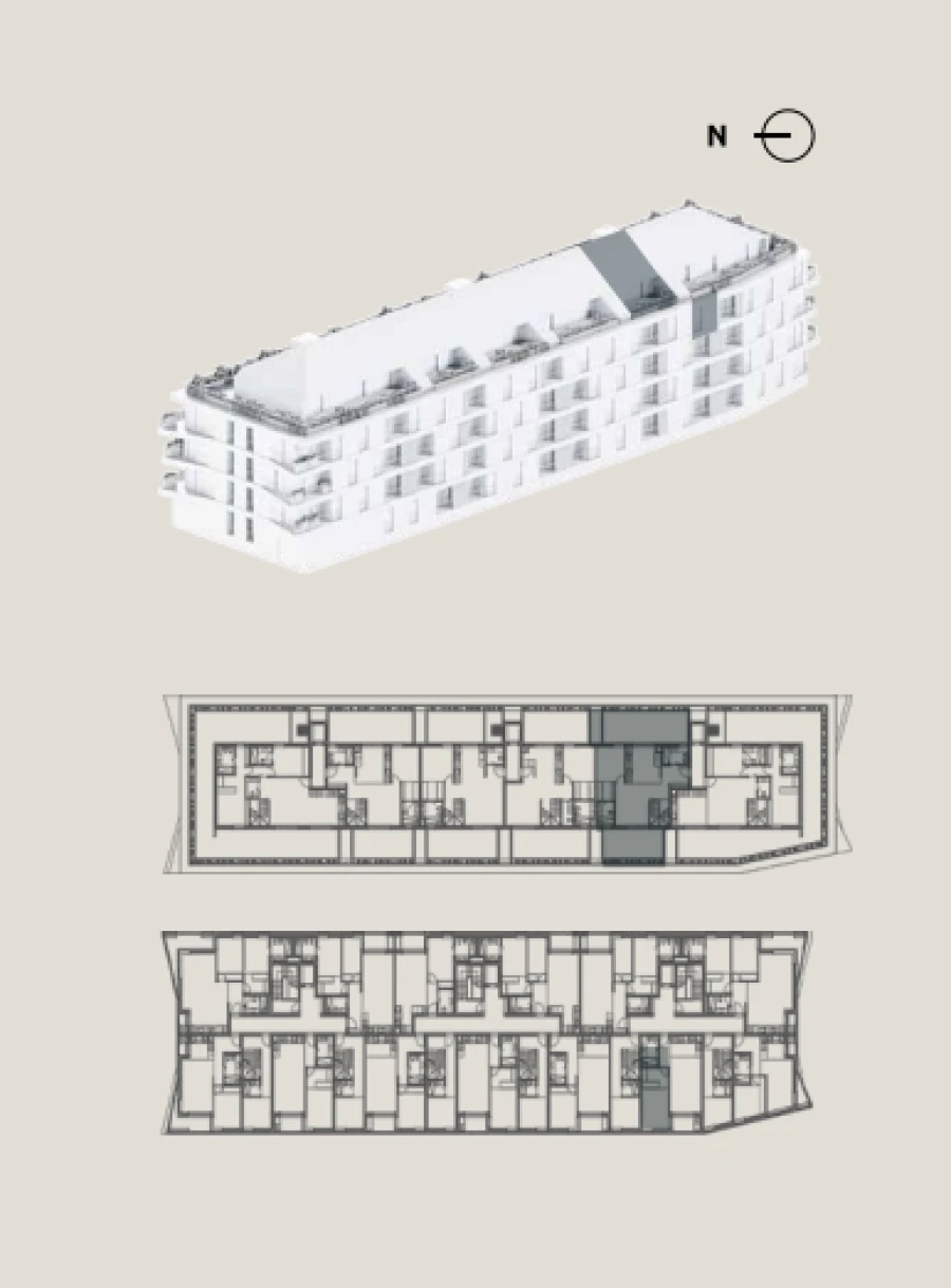 Apartamento T2 para Venda em Glória e Vera Cruz Planta 2