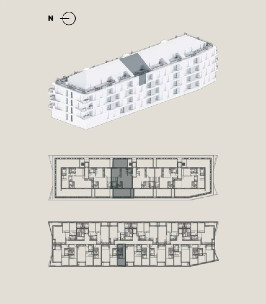 Apartamento T2 para Venda em Glória e Vera Cruz Planta 2